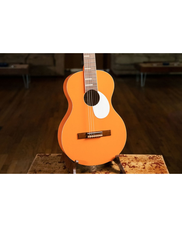 Ortega RGA-ORG Gaucho Series 4/4 Nylon String Guitar 6-String - Orange + Gig Bag