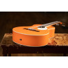 Ortega RGA-ORG Gaucho Series 4/4 Nylon String Guitar 6-String - Orange + Gig Bag