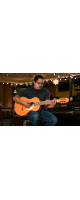 Ortega RGA-ORG Gaucho Series 4/4 Nylon String Guitar 6-String - Orange + Gig Bag