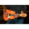 Ortega RGA-ORG Gaucho Series 4/4 Nylon String Guitar 6-String - Orange + Gig Bag