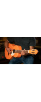 Ortega RGA-ORG Gaucho Series 4/4 Nylon String Guitar 6-String - Orange + Gig Bag