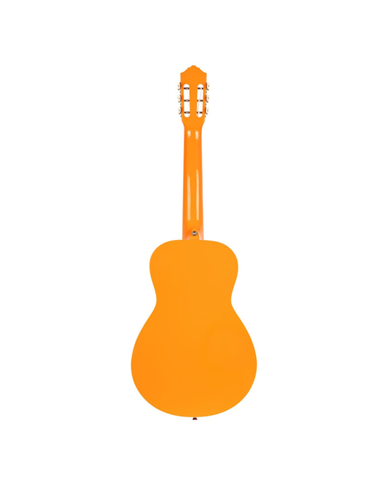 Ortega RGA-ORG Gaucho Series 4/4 Nylon String Guitar 6-String - Orange + Gig Bag