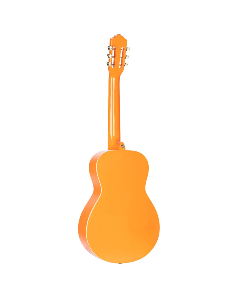 Ortega RGA-ORG Gaucho Series 4/4 Nylon String Guitar 6-String - Orange + Gig Bag