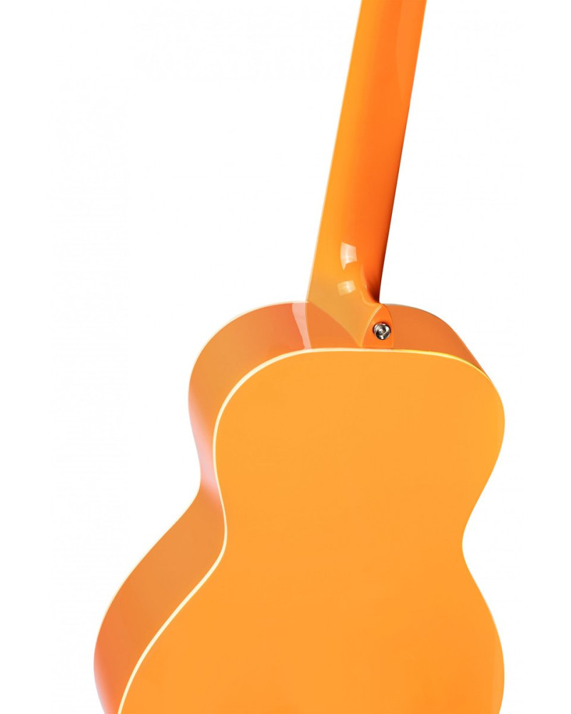 Ortega RGA-ORG Gaucho Series 4/4 Nylon String Guitar 6-String - Orange + Gig Bag