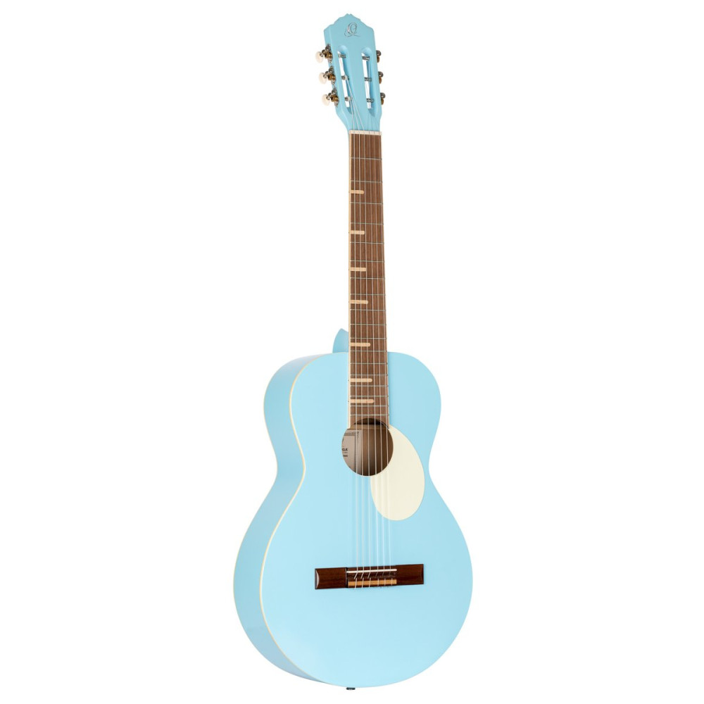 Ortega RGA-SKY Gaucho Series 4/4 Nylon String Guitar 6-String - Sky Blue + Gig Bag