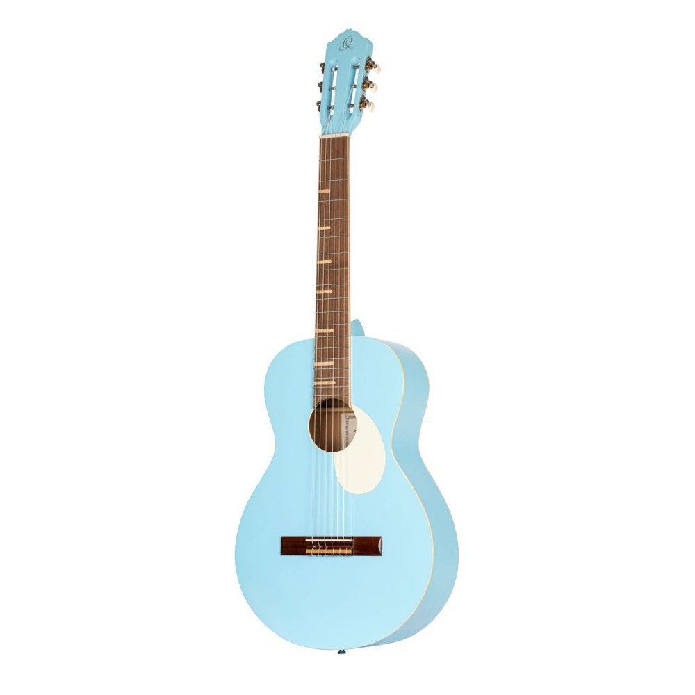 Ortega RGA-SKY Gaucho Series 4/4 Nylon String Guitar 6-String - Sky Blue + Gig Bag