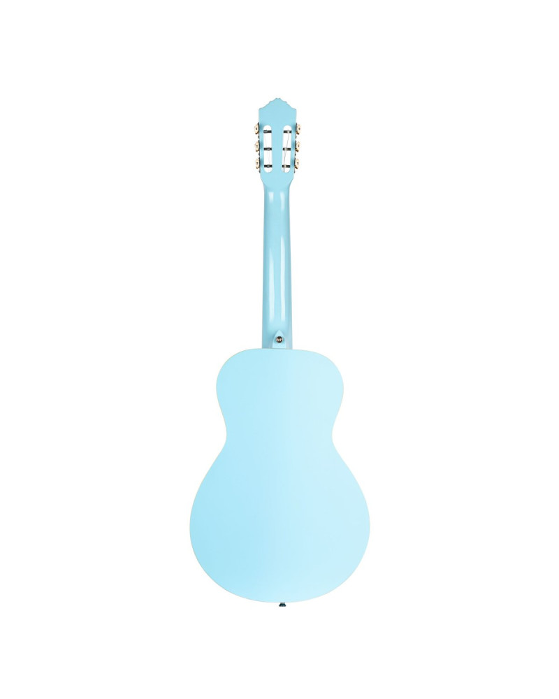 Ortega RGA-SKY Gaucho Series 4/4 Nylon String Guitar 6-String - Sky Blue + Gig Bag