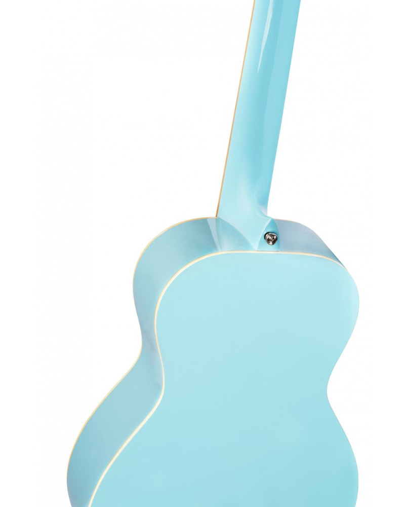 Ortega RGA-SKY Gaucho Series 4/4 Nylon String Guitar 6-String - Sky Blue + Gig Bag