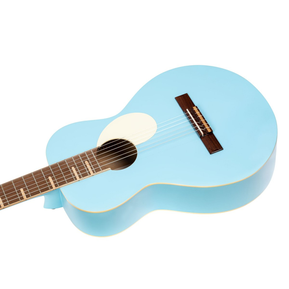 Ortega RGA-SKY Gaucho Series 4/4 Nylon String Guitar 6-String - Sky Blue + Gig Bag