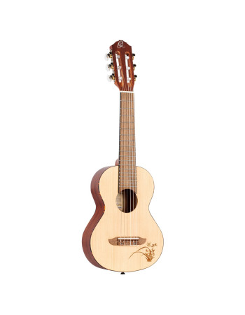 Ortega RGL5 Mini Travel Series 1/8 Guitar 6-String - Natural