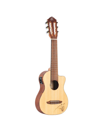 Ortega RGL5CE Mini Travel Series 1/8 Guitar 6-String - Natural