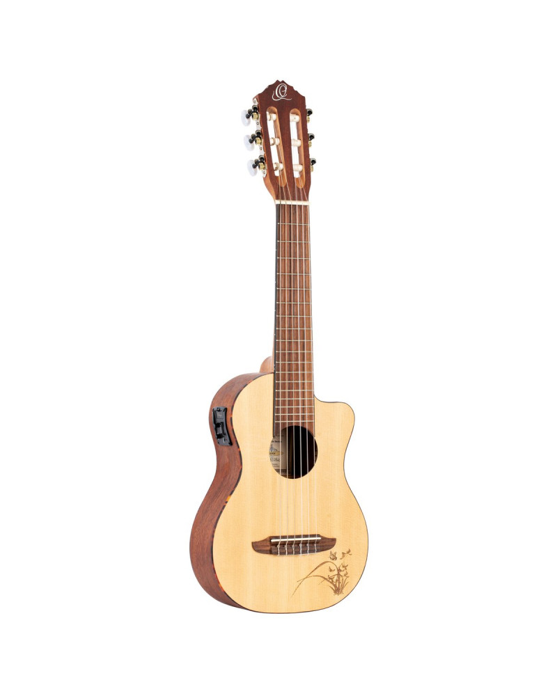 Ortega RGL5CE Mini Travel Series 1/8 Guitar 6-String - Natural