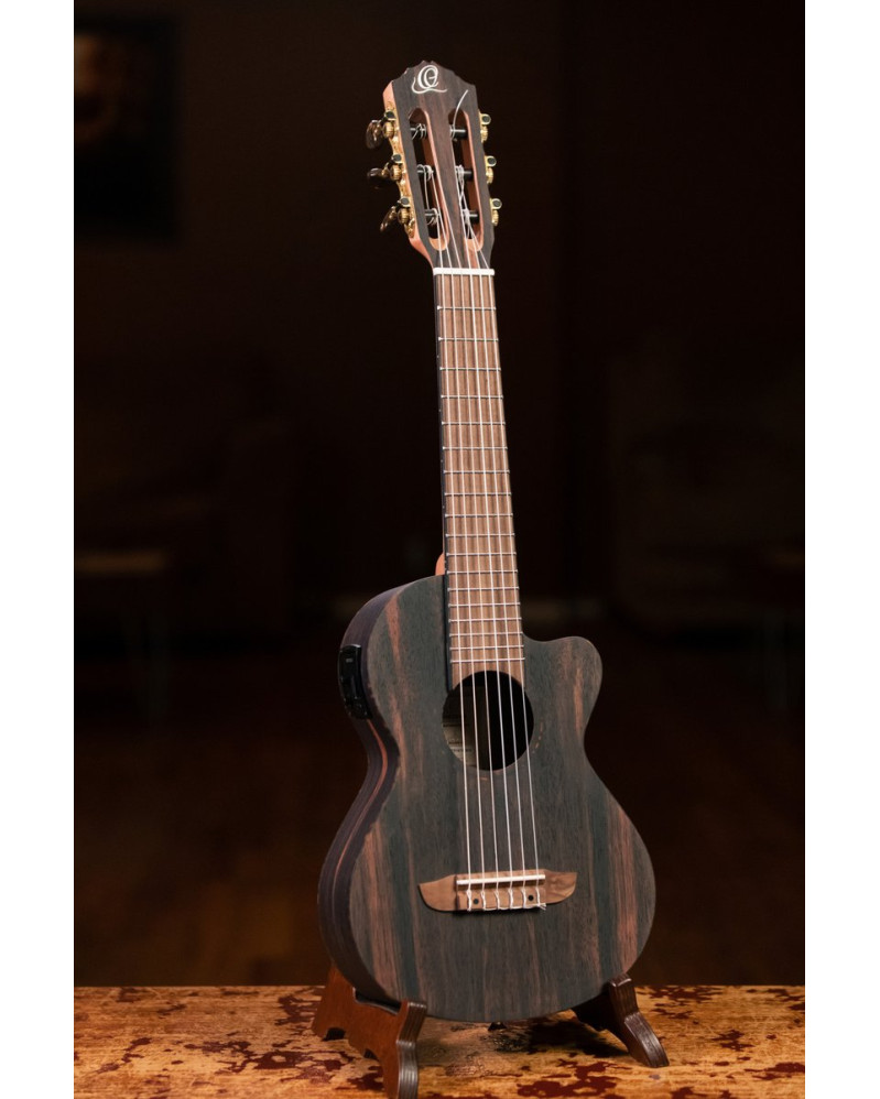 Ortega RGL5EB-CE Mini Travel Series 1/8 Guitar 6-String - Natural