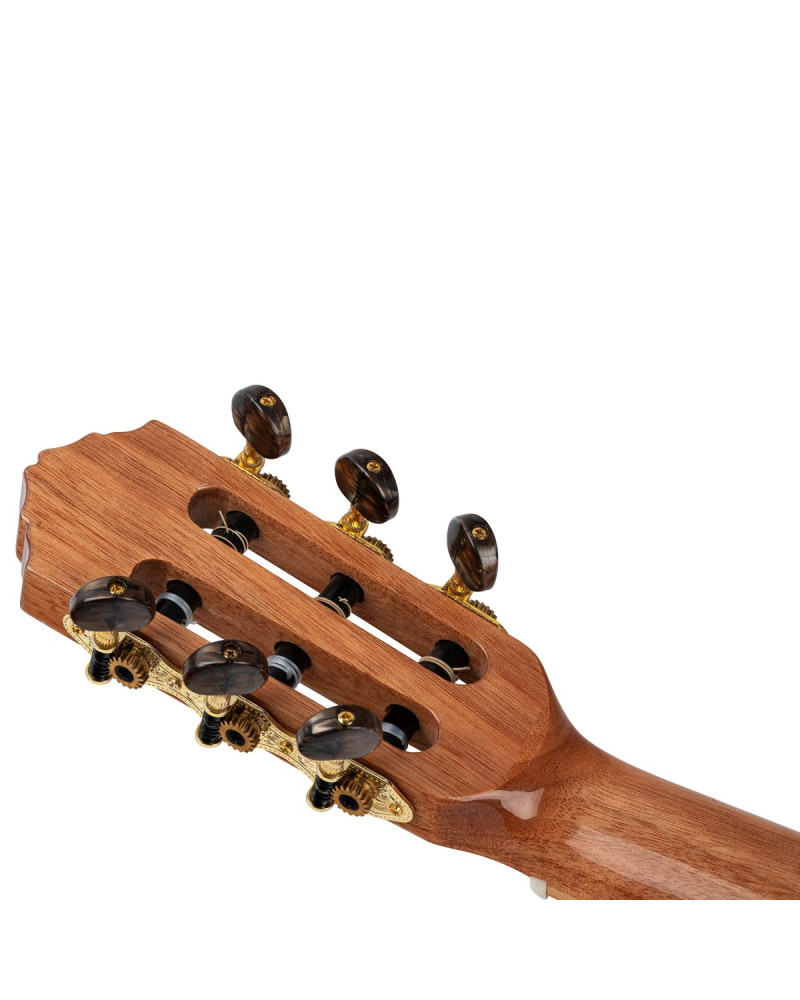 Ortega RGLE18ACA Mini Travel Series 1/8 Guitar 6-String - Natural + Gig Bag