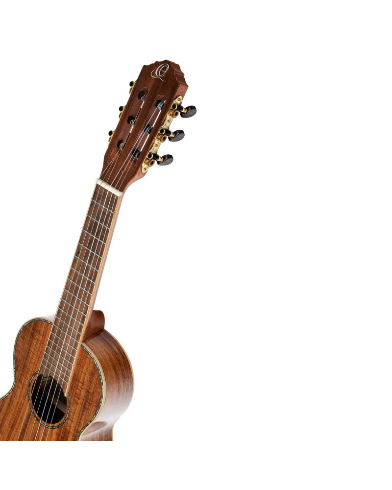 Ortega RGLE18ACA Mini Travel Series 1/8 Guitar 6-String - Natural + Gig Bag