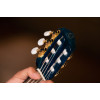 Ortega RGLE18BLF Mini Travel Series 1/8 Guitar 6-String - Faded Blue + Gig Bag