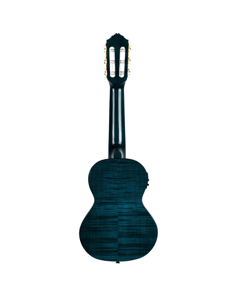 Ortega RGLE18BLF Mini Travel Series 1/8 Guitar 6-String - Faded Blue + Gig Bag