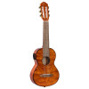 Ortega RGLE18FMH Mini Travel Series 1/8 Guitar 6-String - Natural + Gig Bag