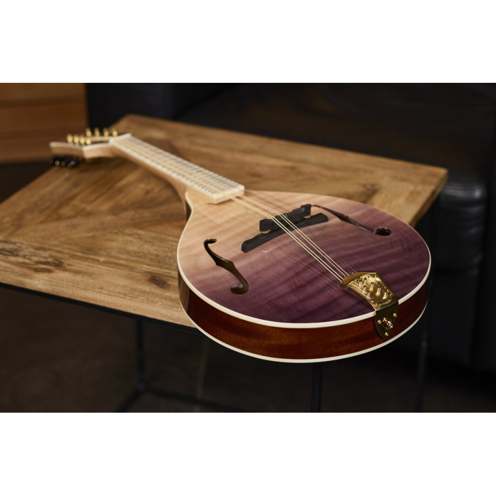 Ortega RMA200PF Americana Series A-Style Mandolin + Croco Leather Case