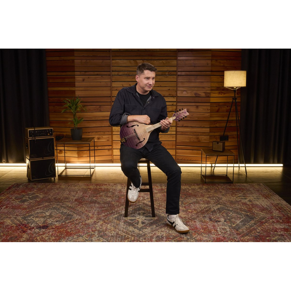 Ortega RMA200PF Americana Series A-Style Mandolin + Croco Leather Case