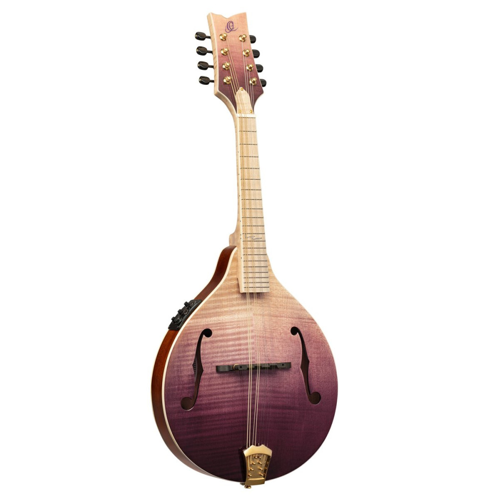 Ortega RMAE200PF Americana Series A-Style Mandolin + Croco Leather Case