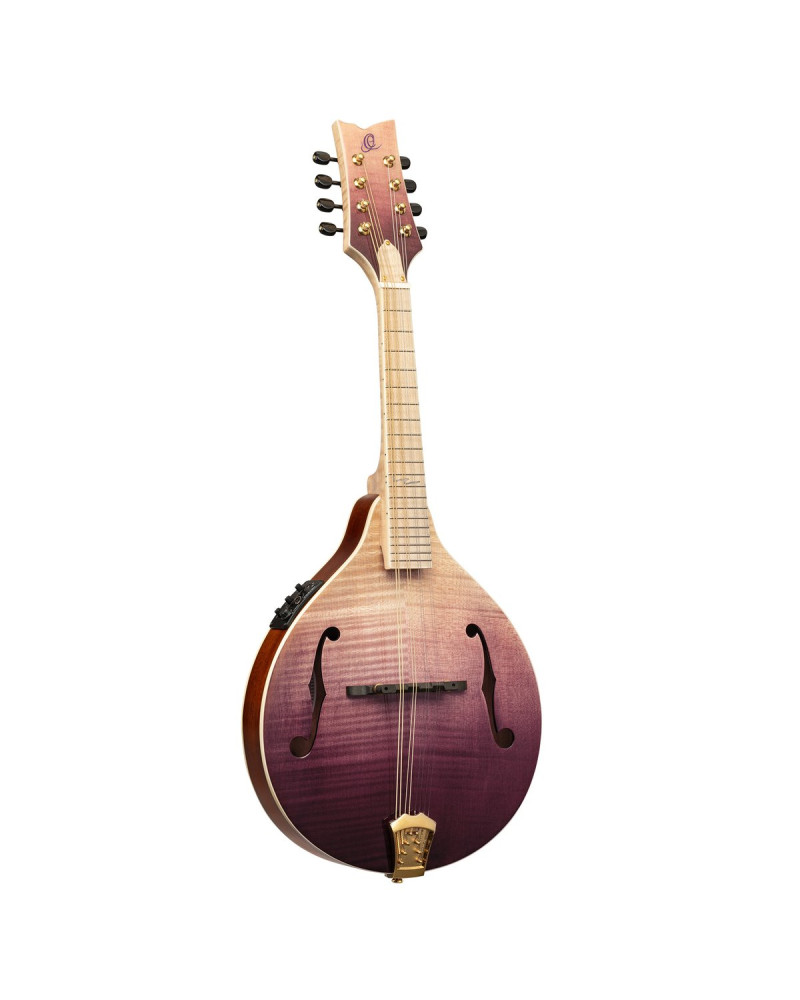 Ortega RMAE200PF Americana Series A-Style Mandolin + Croco Leather Case