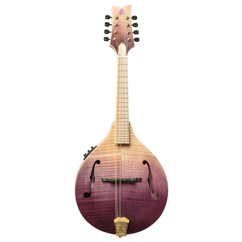 Ortega RMAE200PF Americana Series A-Style Mandolin + Croco Leather Case