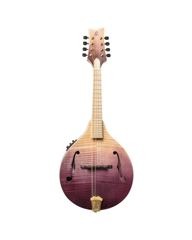 Ortega RMAE200PF Americana Series A-Style Mandolin + Croco Leather Case