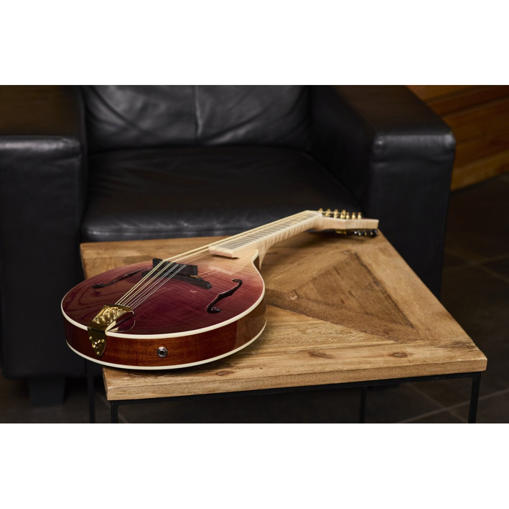 Ortega RMAE200PF Americana Series A-Style Mandolin + Croco Leather Case