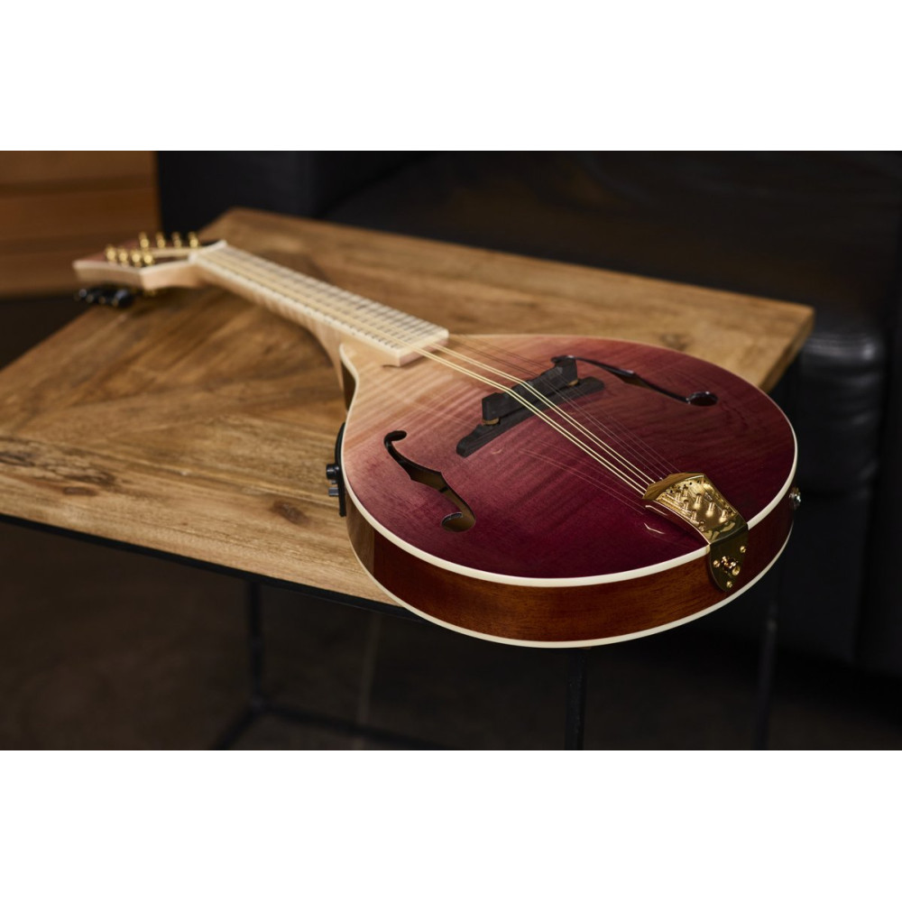 Ortega RMAE200PF Americana Series A-Style Mandolin + Croco Leather Case