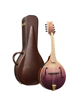 Ortega RMAE200PF Americana Series A-Style Mandolin + Croco Leather Case