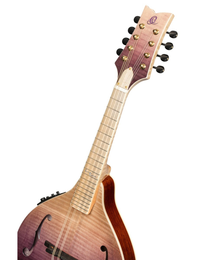 Ortega RMAE200PF Americana Series A-Style Mandolin + Croco Leather Case