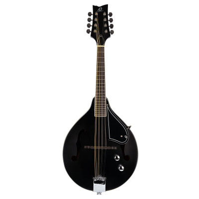 Ortega RMAE40SBK A-Style Series Mandoline 8 String - Spruce / Maple Black + Bag