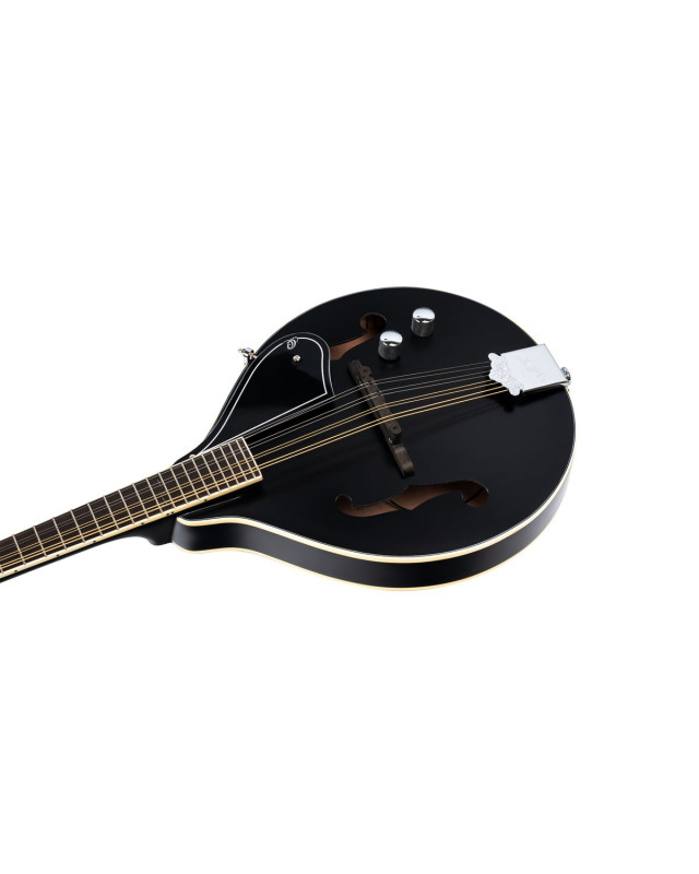 Ortega RMAE40SBK A-Style Series Mandoline 8 String - Spruce / Maple Black + Bag