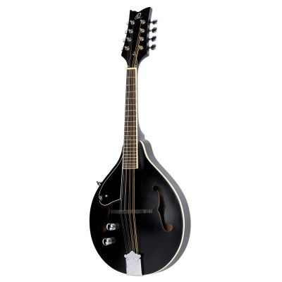 Ortega RMAE40SBK-L A-Style Series Mandoline 8 String Lefty - Spruce / Maple Black + Bag
