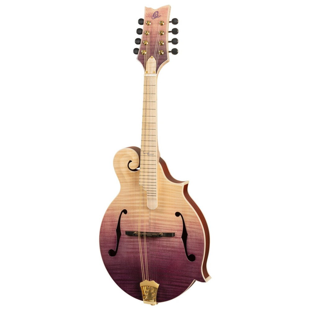 Ortega RMF200PF Americana Series F-Style Mandolin + Croco Leather Case