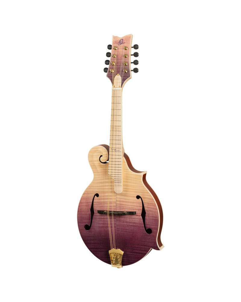 Ortega RMF200PF Americana Series F-Style Mandolin + Croco Leather Case