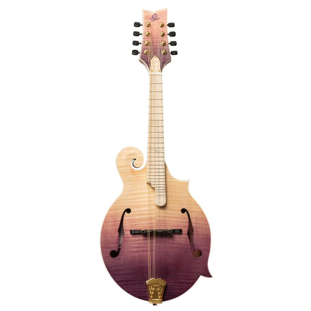 Ortega RMF200PF Americana Series F-Style Mandolin + Croco Leather Case