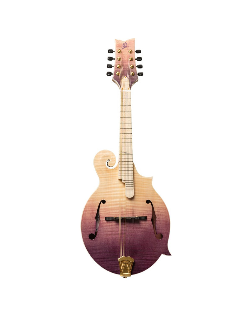 Ortega RMF200PF Americana Series F-Style Mandolin + Croco Leather Case
