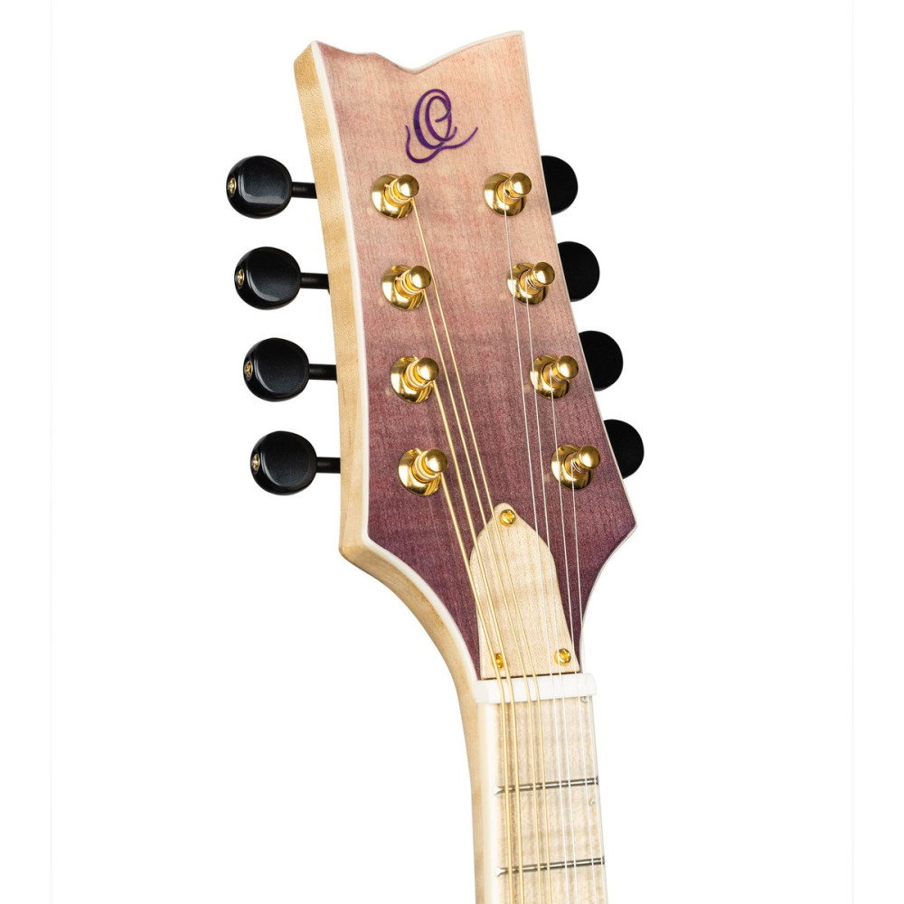 Ortega RMF200PF Americana Series F-Style Mandolin + Croco Leather Case