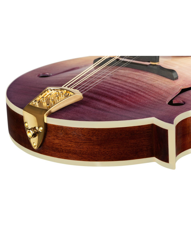 Ortega RMF200PF Americana Series F-Style Mandolin + Croco Leather Case