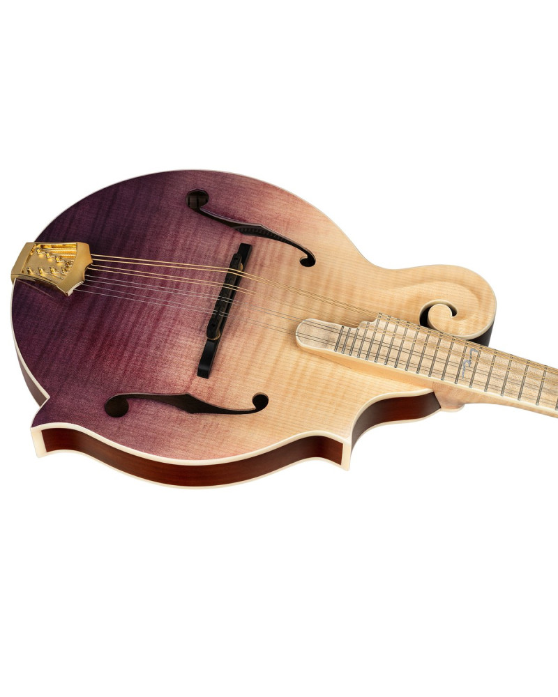 Ortega RMF200PF Americana Series F-Style Mandolin + Croco Leather Case