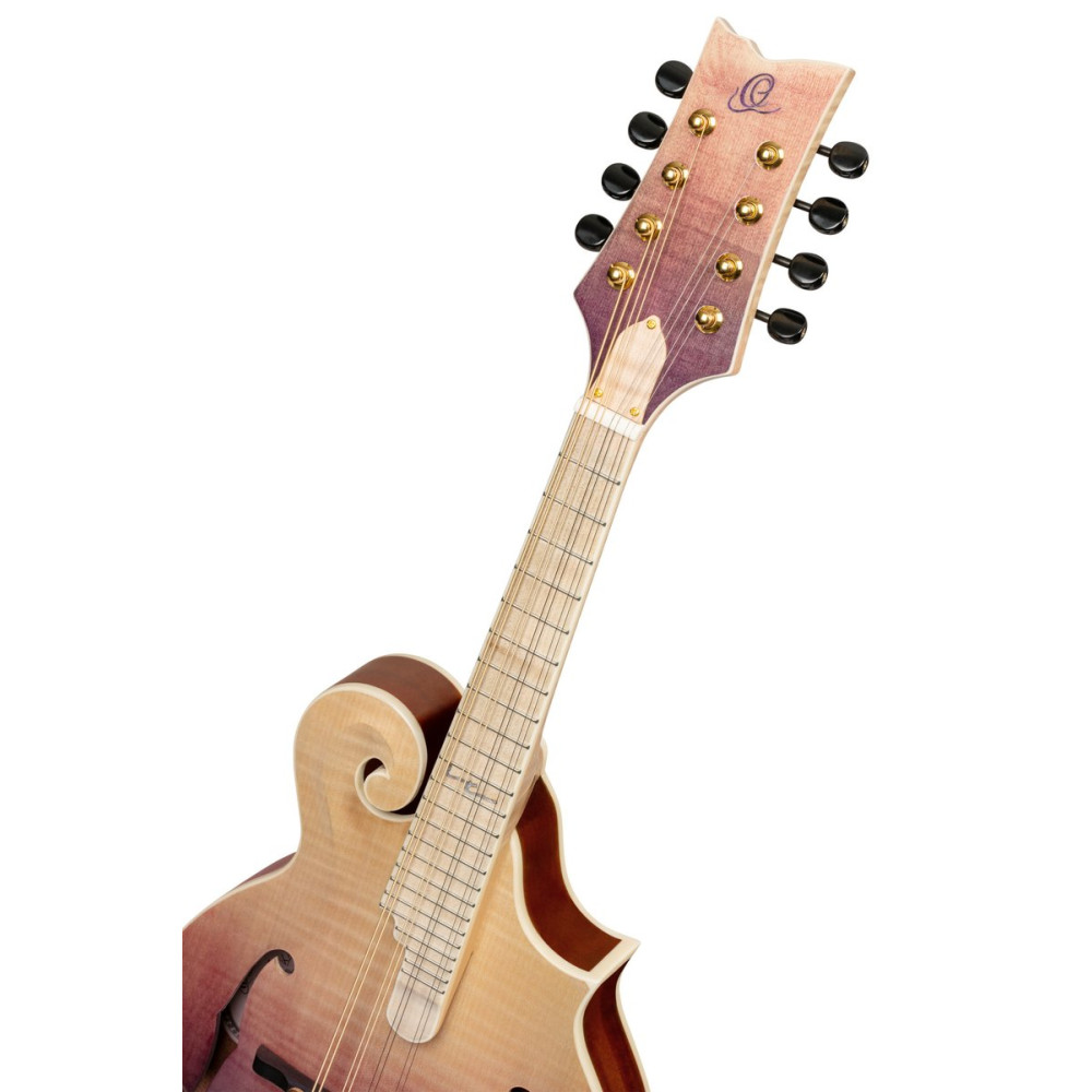 Ortega RMF200PF Americana Series F-Style Mandolin + Croco Leather Case