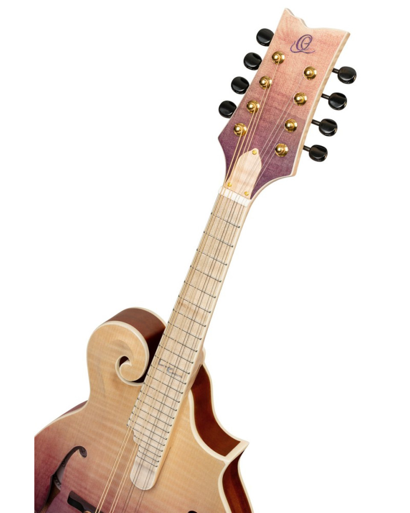 Ortega RMF200PF Americana Series F-Style Mandolin + Croco Leather Case