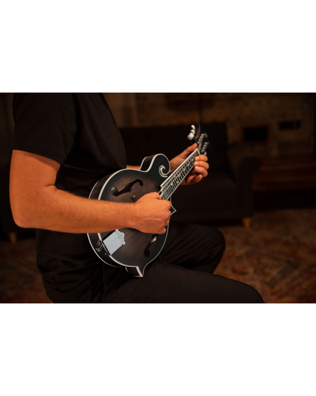 Ortega RMF30-WB Americana Series F-Style Mandolin 8 String - Spruce / Maple Satin Whiskey Burst