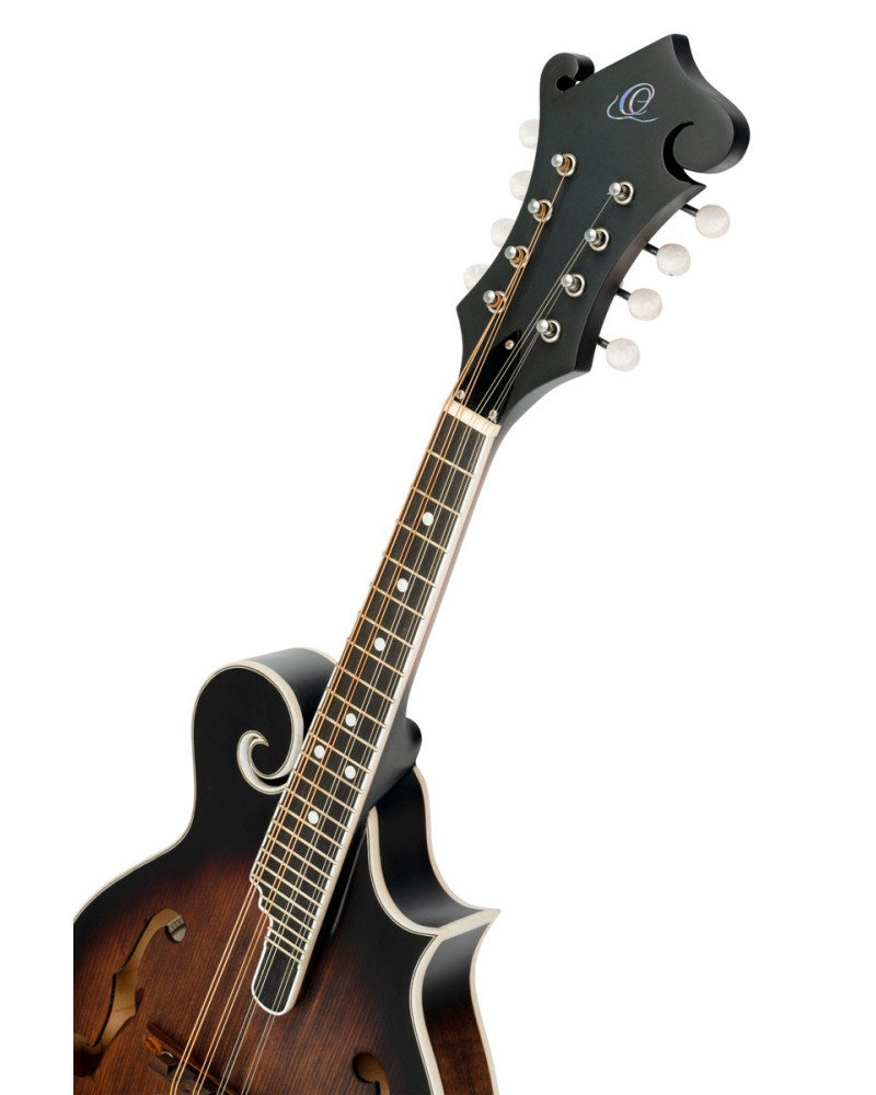 Ortega RMF30-WB Americana Series F-Style Mandolin 8 String - Spruce / Maple Satin Whiskey Burst