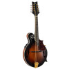 Ortega RMFE100AVO F-Style Series Mandolin 8 String - Solid Spruce / Solid Flamed Antique Violin Oil + Bag