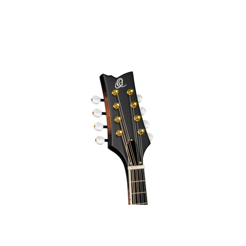 Ortega RMFE100AVO F-Style Series Mandolin 8 String - Solid Spruce / Solid Flamed Antique Violin Oil + Bag