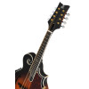 Ortega RMFE100AVO F-Style Series Mandolin 8 String - Solid Spruce / Solid Flamed Antique Violin Oil + Bag