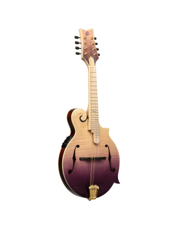 Ortega RMFE200PF Americana Series F-Style Mandolin + Croco Leather Case